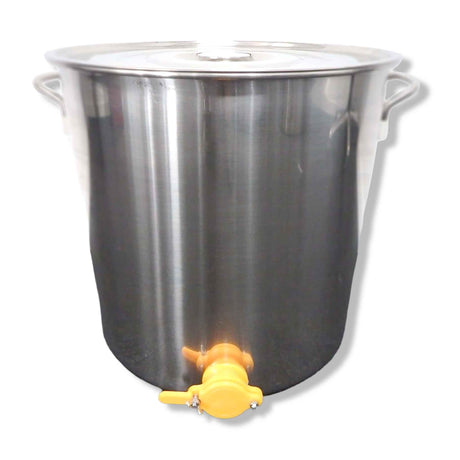 Honey 50L Stainless-Steel Storage Tank with Large Honey Gate Tap and Lid - Tanks & Storage collection by Buzzbee Beekeeping Supplies