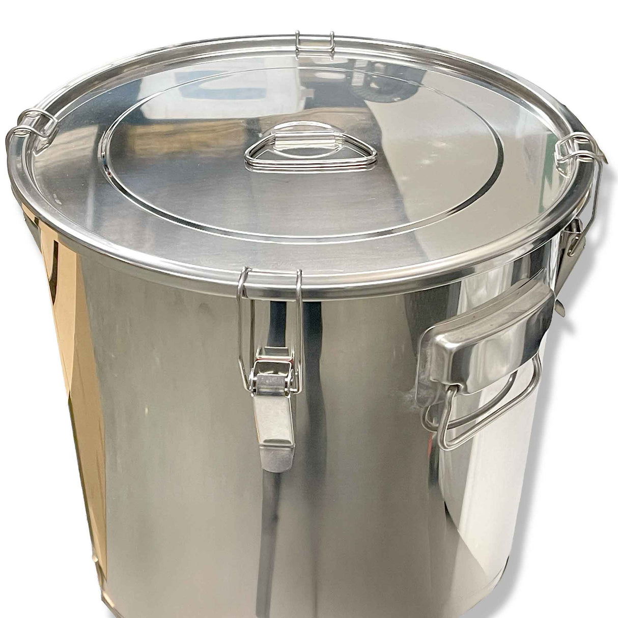 Honey 50L Stainless-Steel Storage Tank with Large Honey Gate Tap and Lid