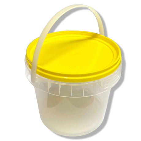 Honey Bucket/Pail/Tubs/Jar Clear with lid and handle - 730ml/1kg - Jar, Containers and Dispensers collection by Buzzbee Beekeeping Supplies