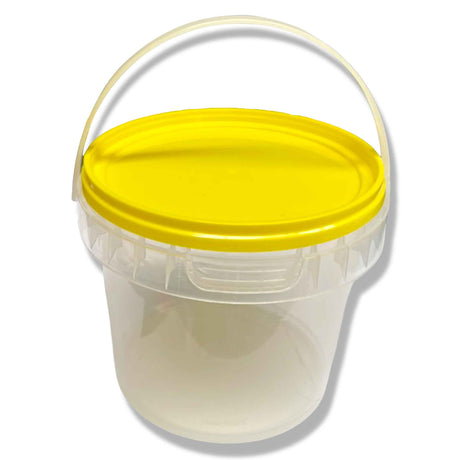 Honey Bucket/Pail/Tubs/Jar Clear with lid and handle - 730ml/1kg - Jar, Containers and Dispensers collection by Buzzbee Beekeeping Supplies