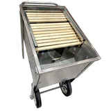 Solar Wax Extractor Stainless-steel with Wheels and Handle -  collection by Buzzbee Beekeeping Supplies