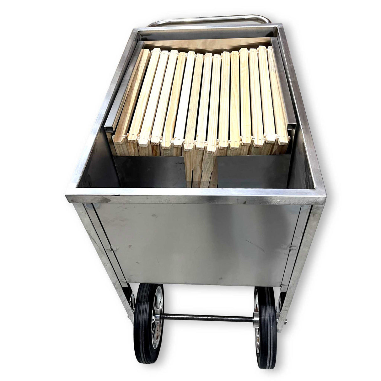 Solar Wax Extractor Stainless-steel with Wheels and Handle -  collection by Buzzbee Beekeeping Supplies