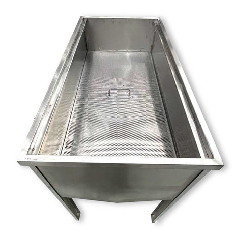 Honey Uncapping Table with Stainless-steel Uncapping Tray and Strainer -  collection by Buzzbee Beekeeping Supplies