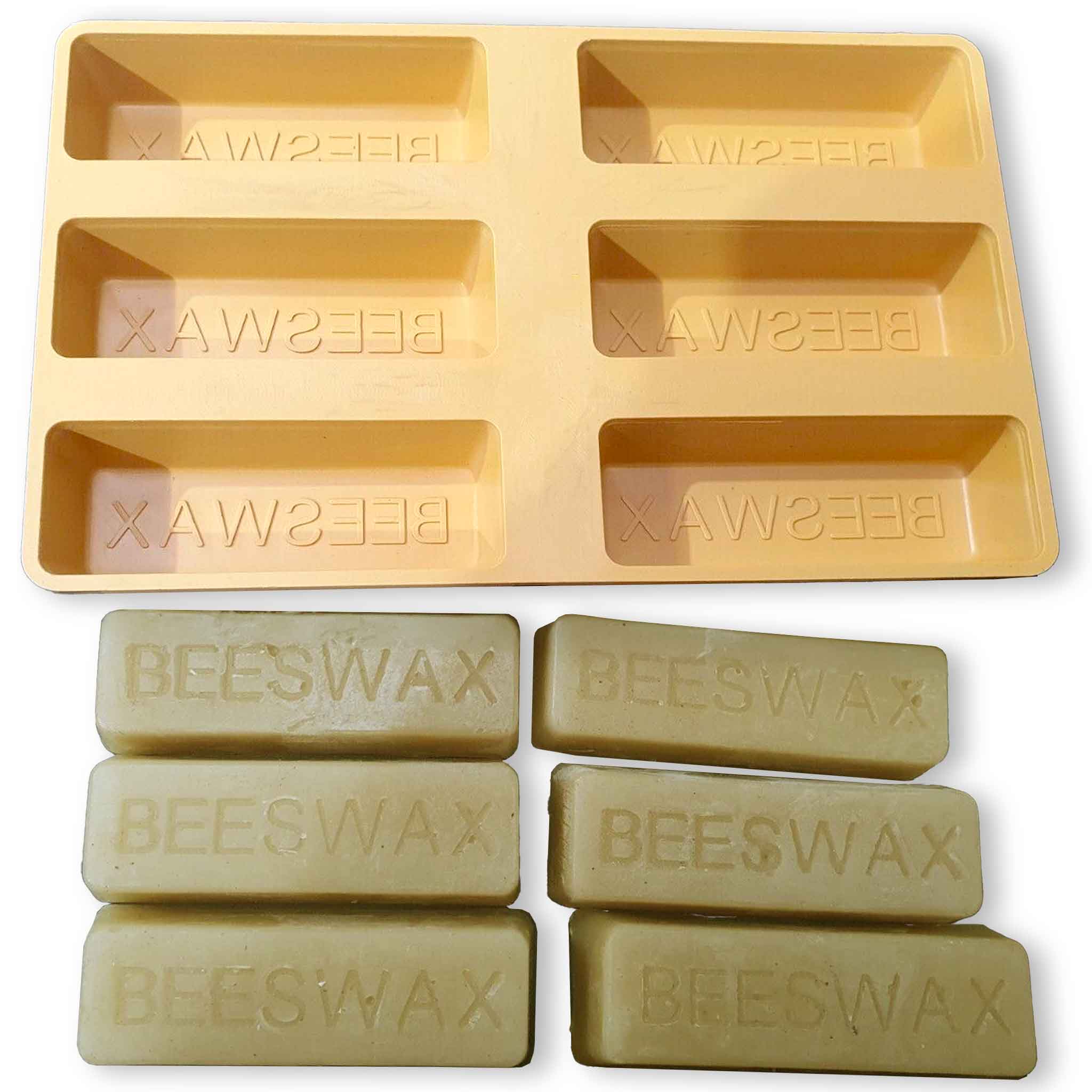 Beeswax Mould Plastic 6 Slabs of 250g - Processing collection by Buzzbee Beekeeping Supplies