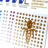 Coloured Markings Tags 100 pcs for Queen Bee Identification