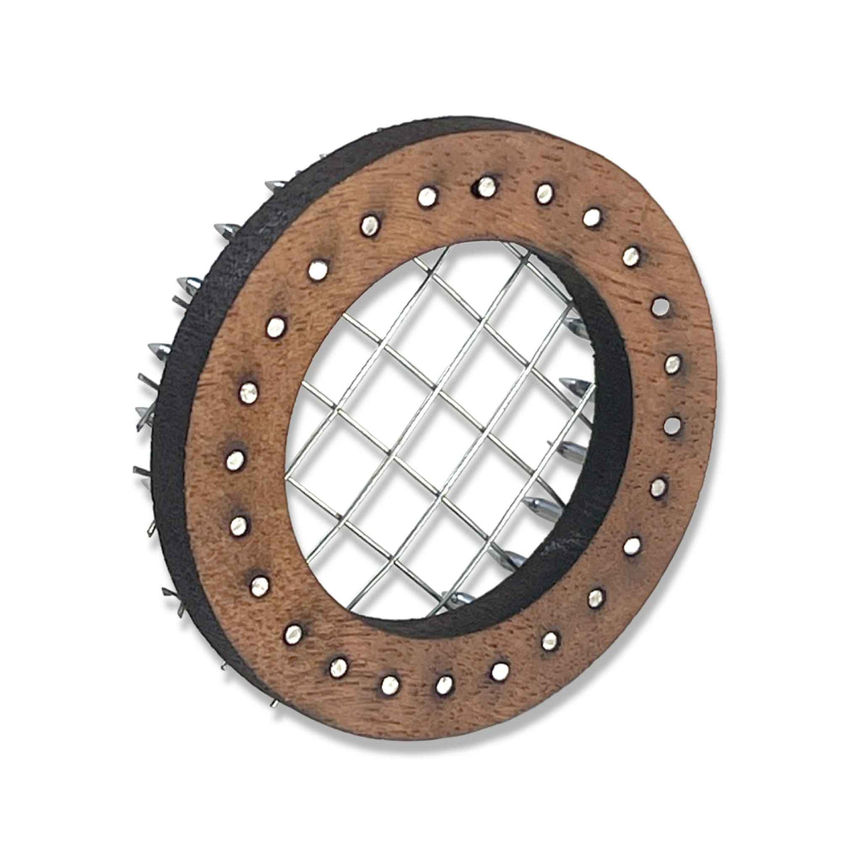 Wooden Press-in Queen Bee Cage with Marking Mesh Access