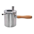 Wax Melting Pot with Poring Spout and Wooden Handle Stainless-steel - Tools collection by Buzzbee Beekeeping Supplies