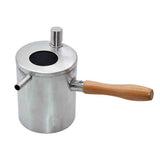 Wax Melting Pot with Poring Spout and Wooden Handle Stainless-steel - Tools collection by Buzzbee Beekeeping Supplies