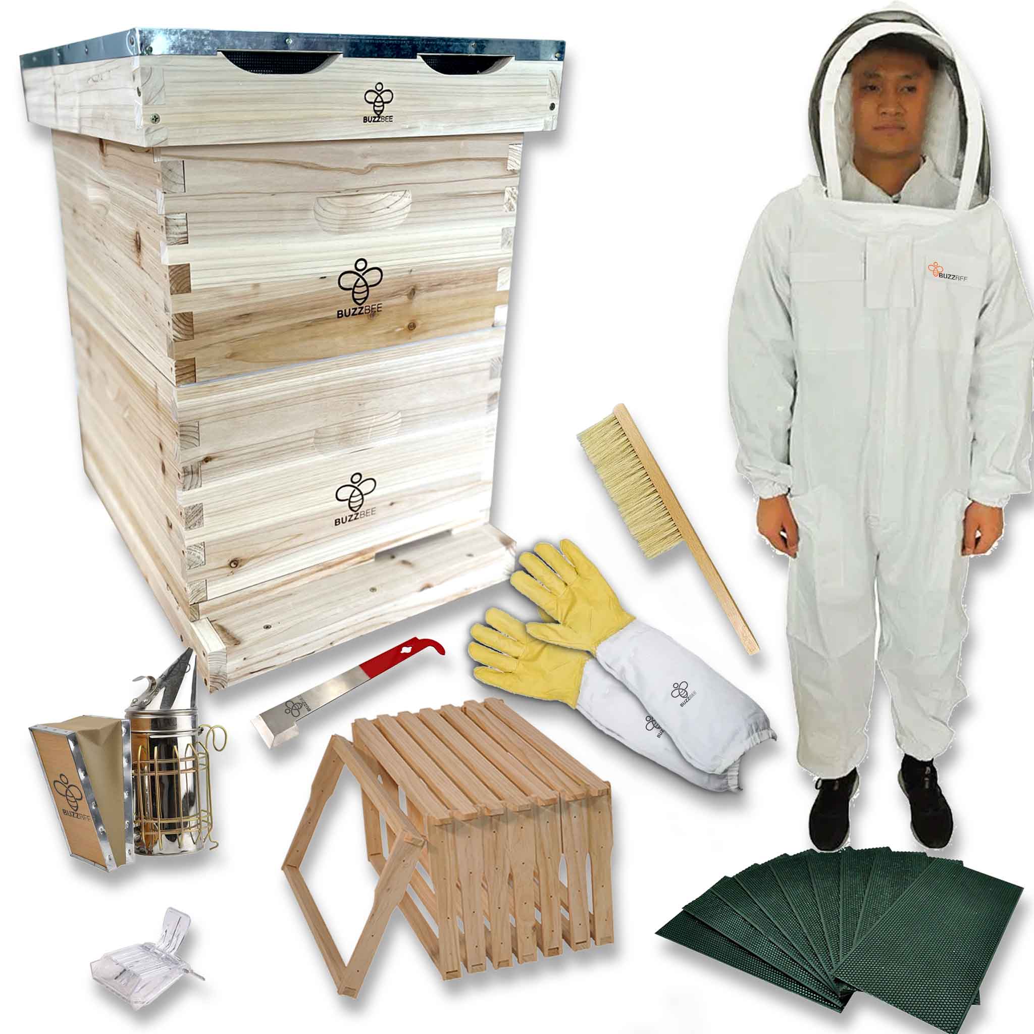 Basic Beekeeping Tools Basic Beekeeping Starter Kit Package | Buzzbee Beekeeping