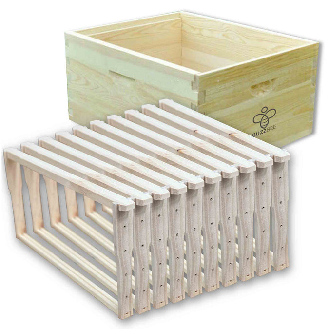 Box Super Deep Add-on Kit with Wax or Plastic Foundation – Buzzbee ...