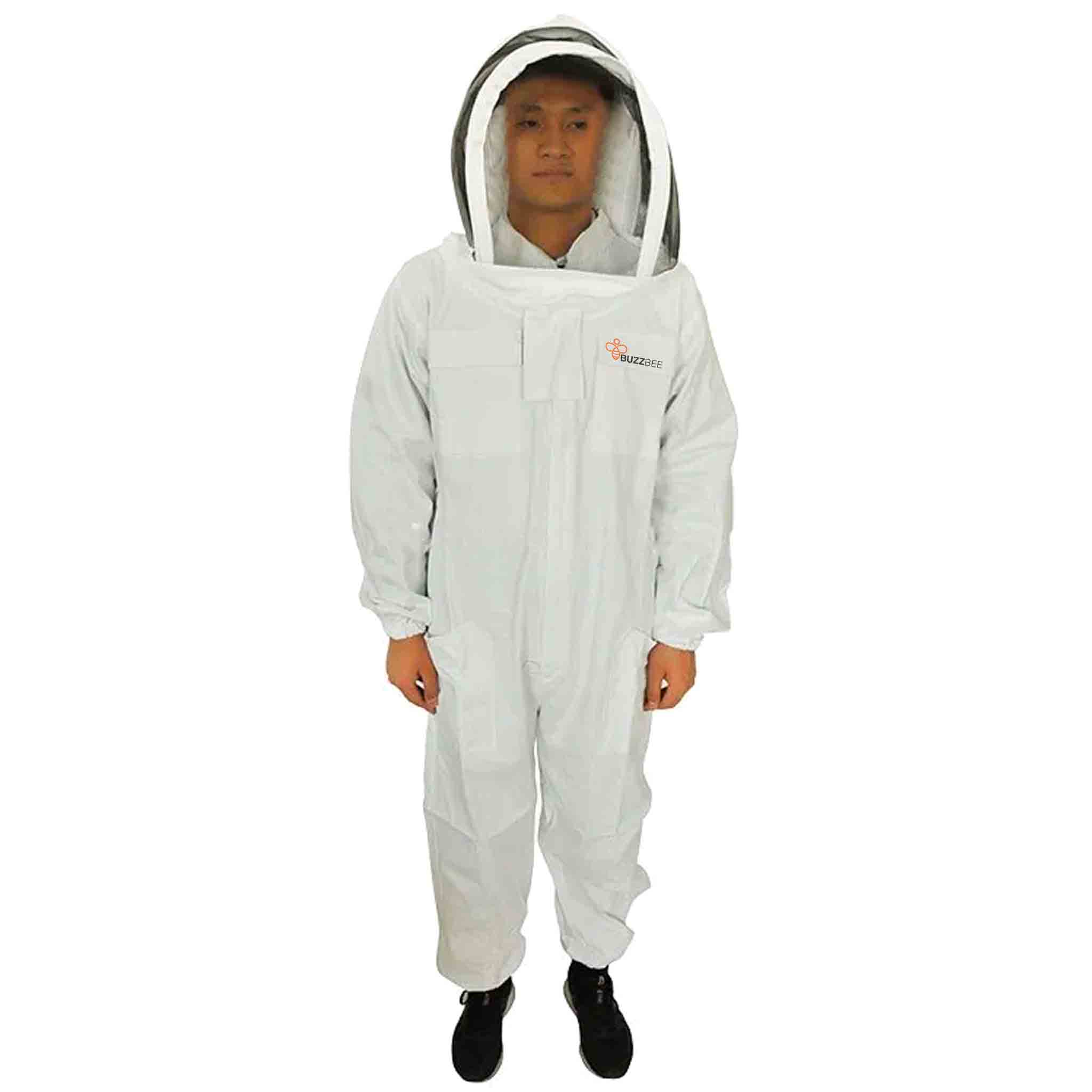 Beekeeping Protective Suit with Sheriff Hood - White - Clothing collection by Buzzbee Beekeeping Supplies