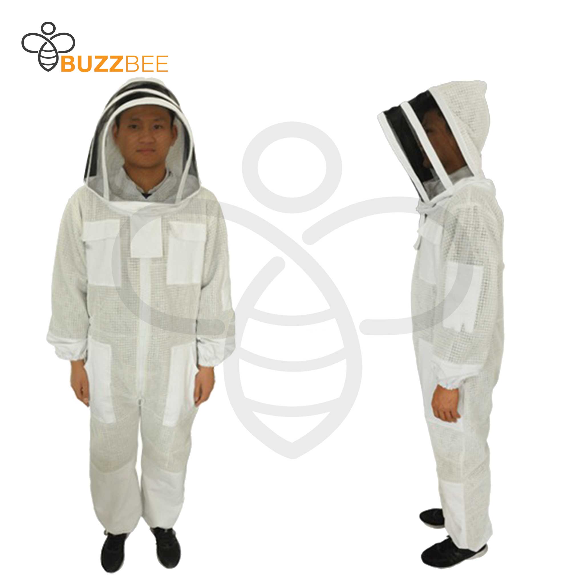 Beekeeping Ventilated Suit and Zipped Accordion Beekeeping Hood - Clothing collection by Buzzbee Beekeeping Supplies