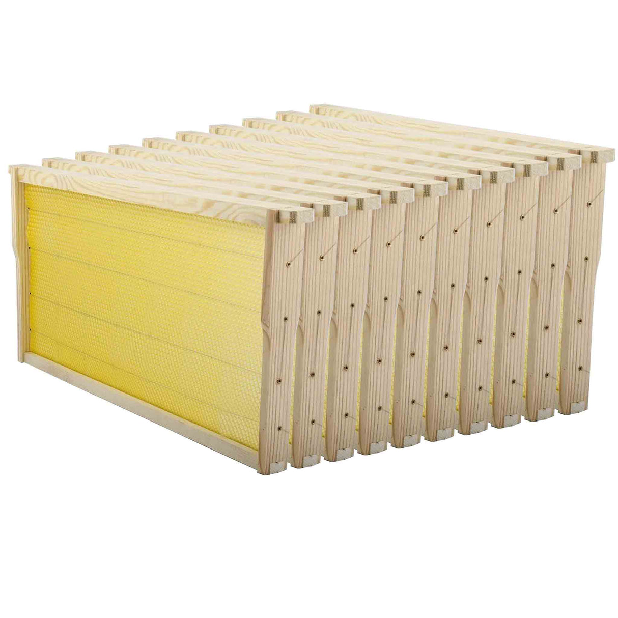 Wooden Frames assembled with Wire and Australian Bees Wax Foundation - Hive Parts collection by Buzzbee Beekeeping Supplies