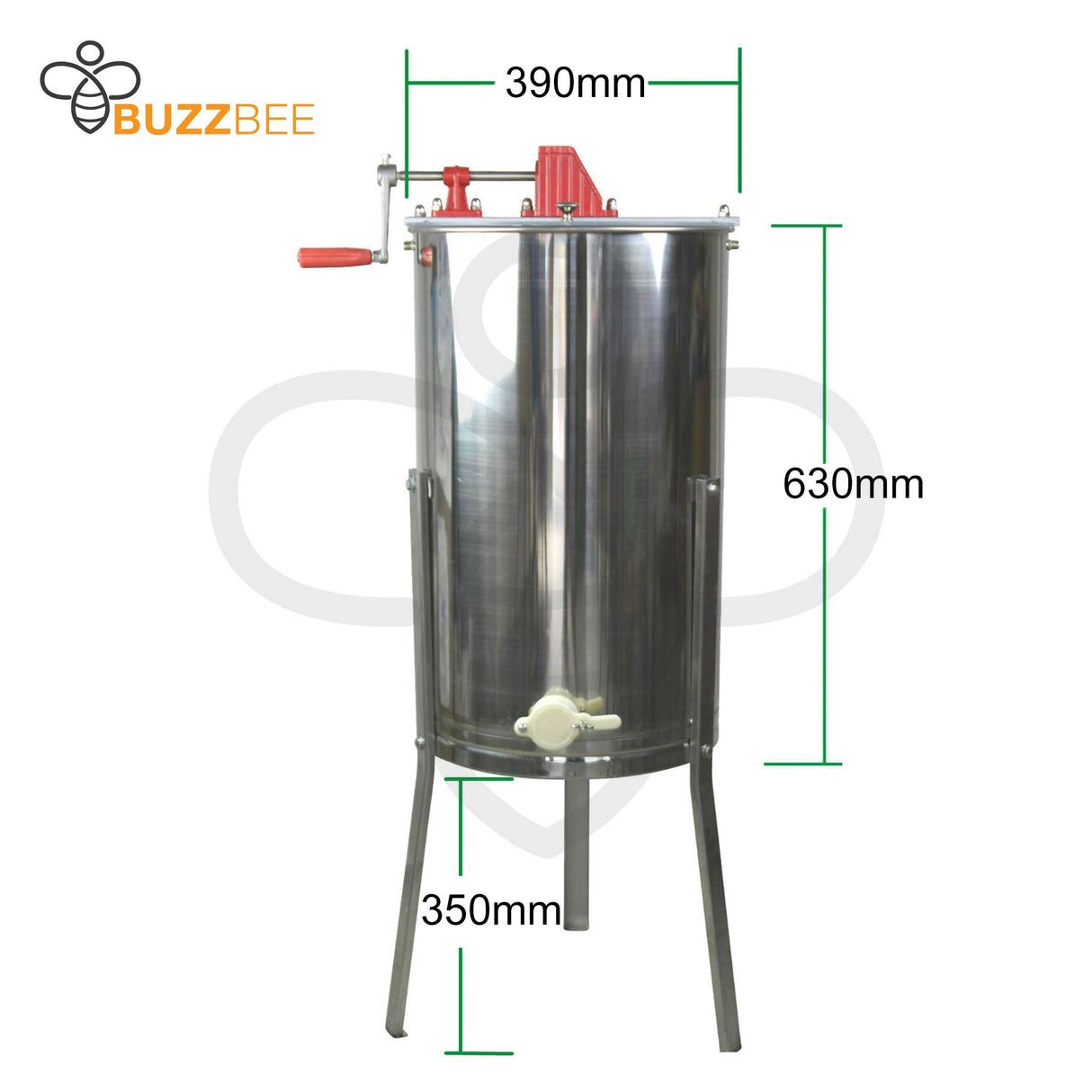 Buzzbee 2 Frame Manual Stainless Steel Honey Extractor - Honey Extractor collection by Buzzbee Beekeeping Supplies