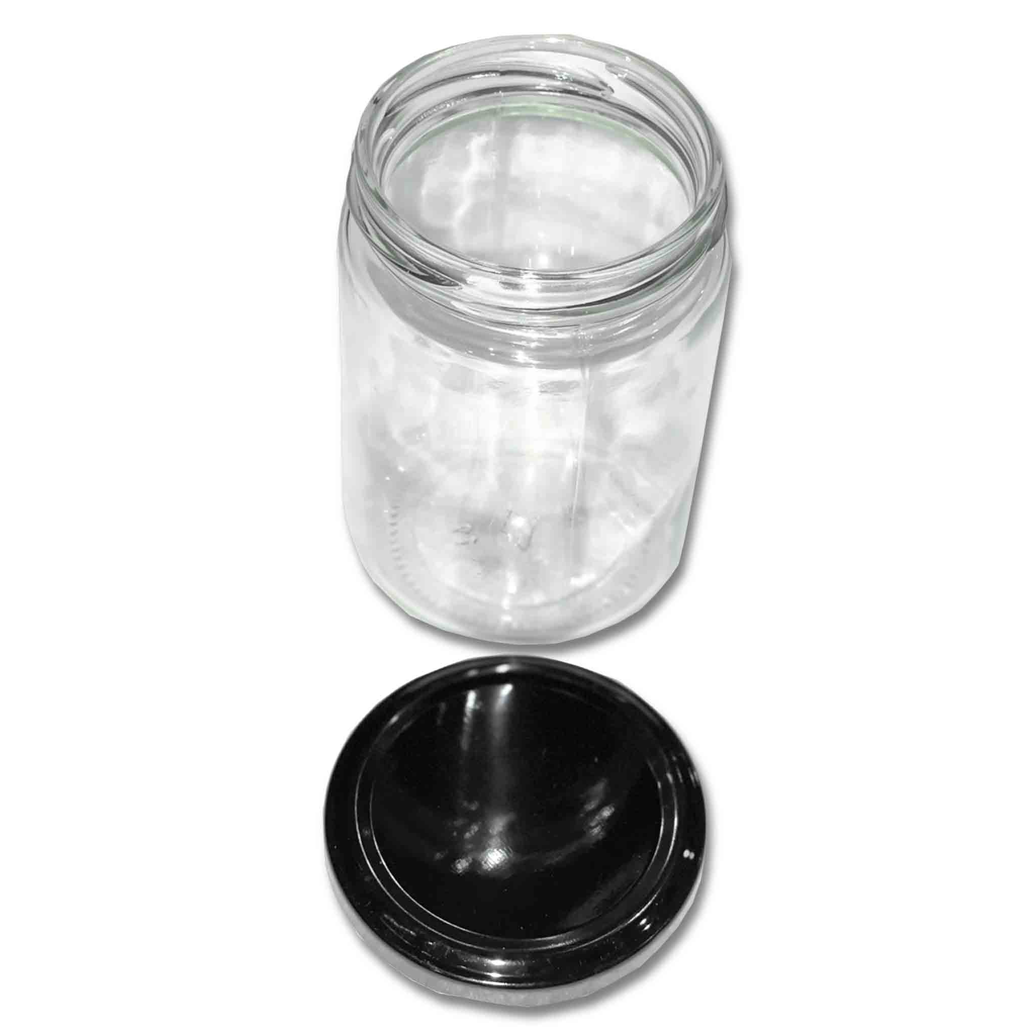 Honey Round Clear Glass Jar - 380ml (105 Pack) - Processing collection by Buzzbee Beekeeping Supplies