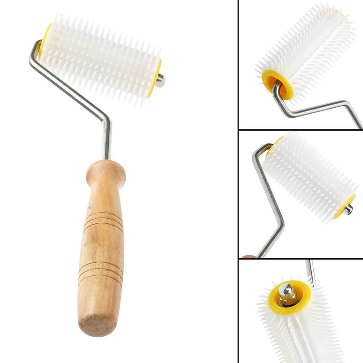 Beekeeping Honey Rotating Uncapping Scraper with Wooden Handle - Tools collection by Buzzbee Beekeeping Supplies