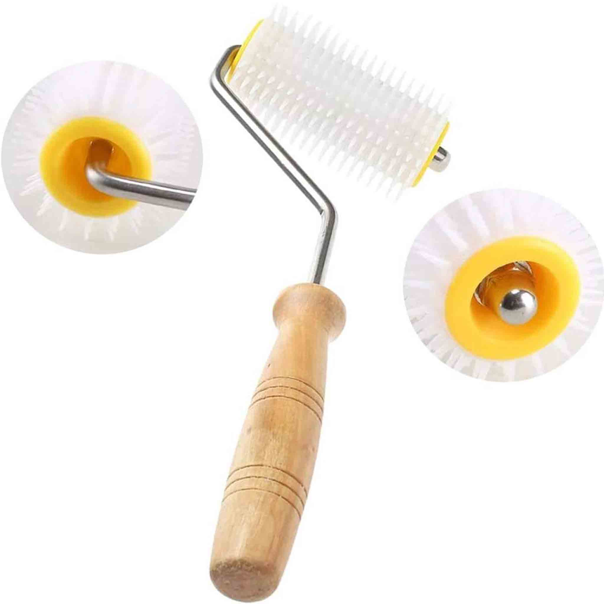 Beekeeping Honey Rotating Uncapping Scraper with Wooden Handle - Tools collection by Buzzbee Beekeeping Supplies