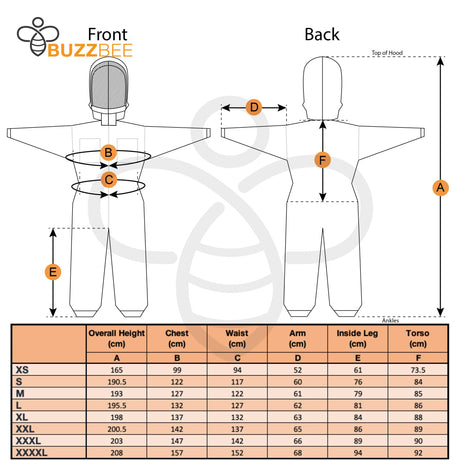 Beekeeping Ventilated Suit and Zipped Accordion Beekeeping Hood - Clothing collection by Buzzbee Beekeeping Supplies