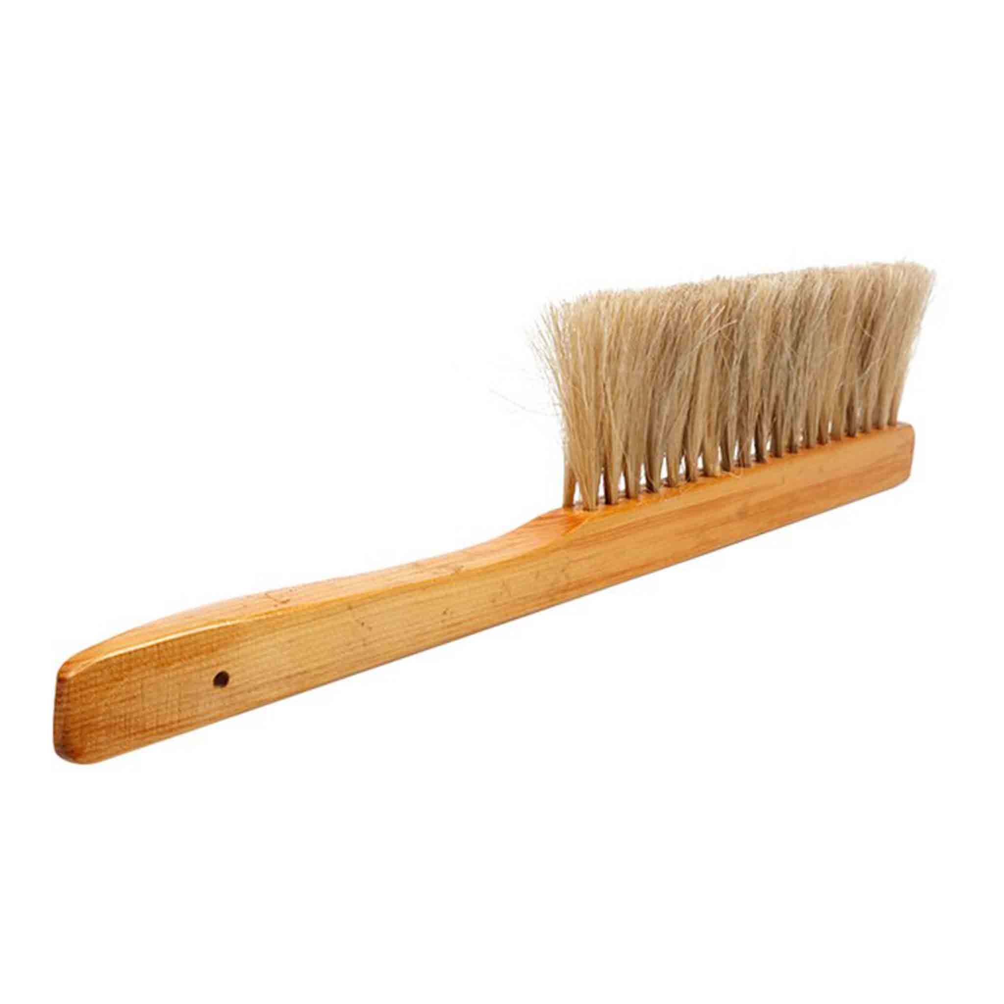 Bee Brush with Triple Bristle and Straight Wooden Handle - Tools collection by Buzzbee Beekeeping Supplies