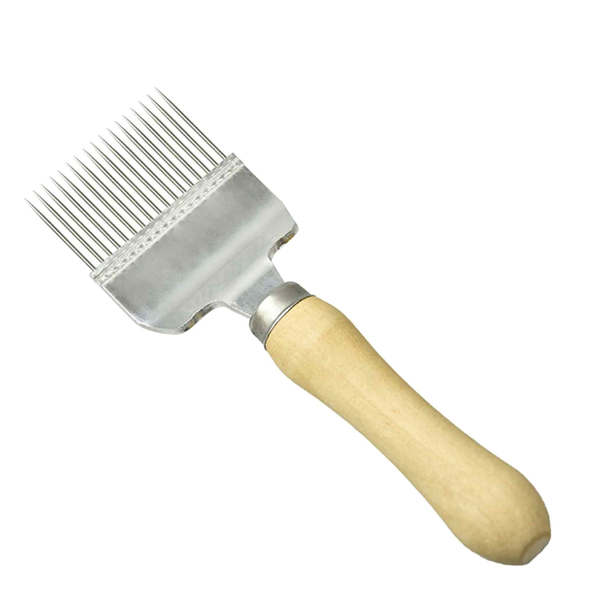 Uncapping Fork with Stainless Steel Needles and Wooden Handle - Processing collection by Buzzbee Beekeeping Supplies